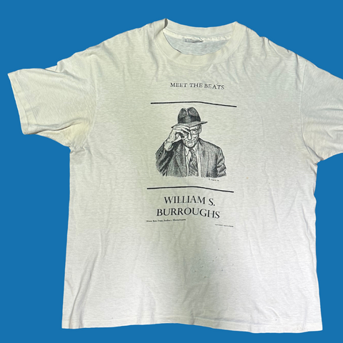 Vintage R. Crumb William S. Burroughs "Meet the Beats" Portrait T-shirt - XL