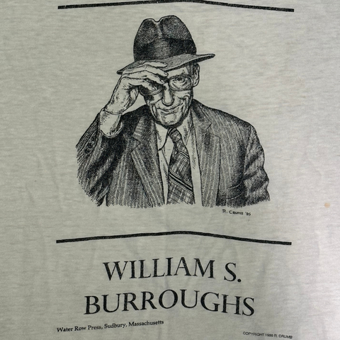 Vintage R. Crumb William S. Burroughs "Meet the Beats" Portrait T-shirt - XL