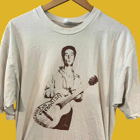Bill Bragg - Woody Guthrie - Tour Shirt '90s - XL