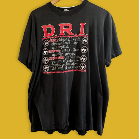 Vintage D.R.I t-shirt "Skanker Man" - XL