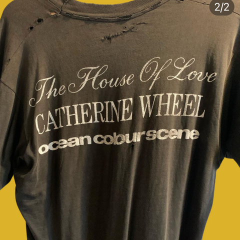 Catherine Wheel / Spin threadbare Vintage T-Shirt - Rare